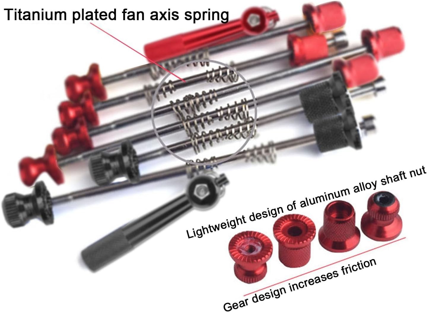 Aluminum Alloy Road Bike Anti Theft Quick Release Secure Lock Skewers Set Cyc…