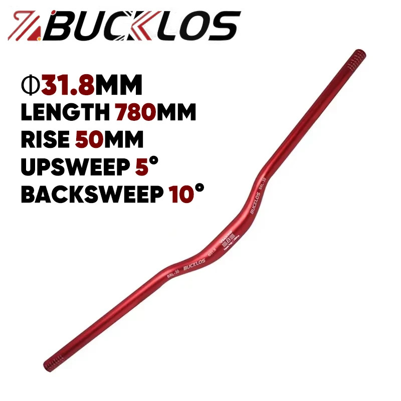 Mountain Bike Handlebar 31.8Mm 25.4Mm Bicycle Riser Bar 620/660/720/780Mm Alumin