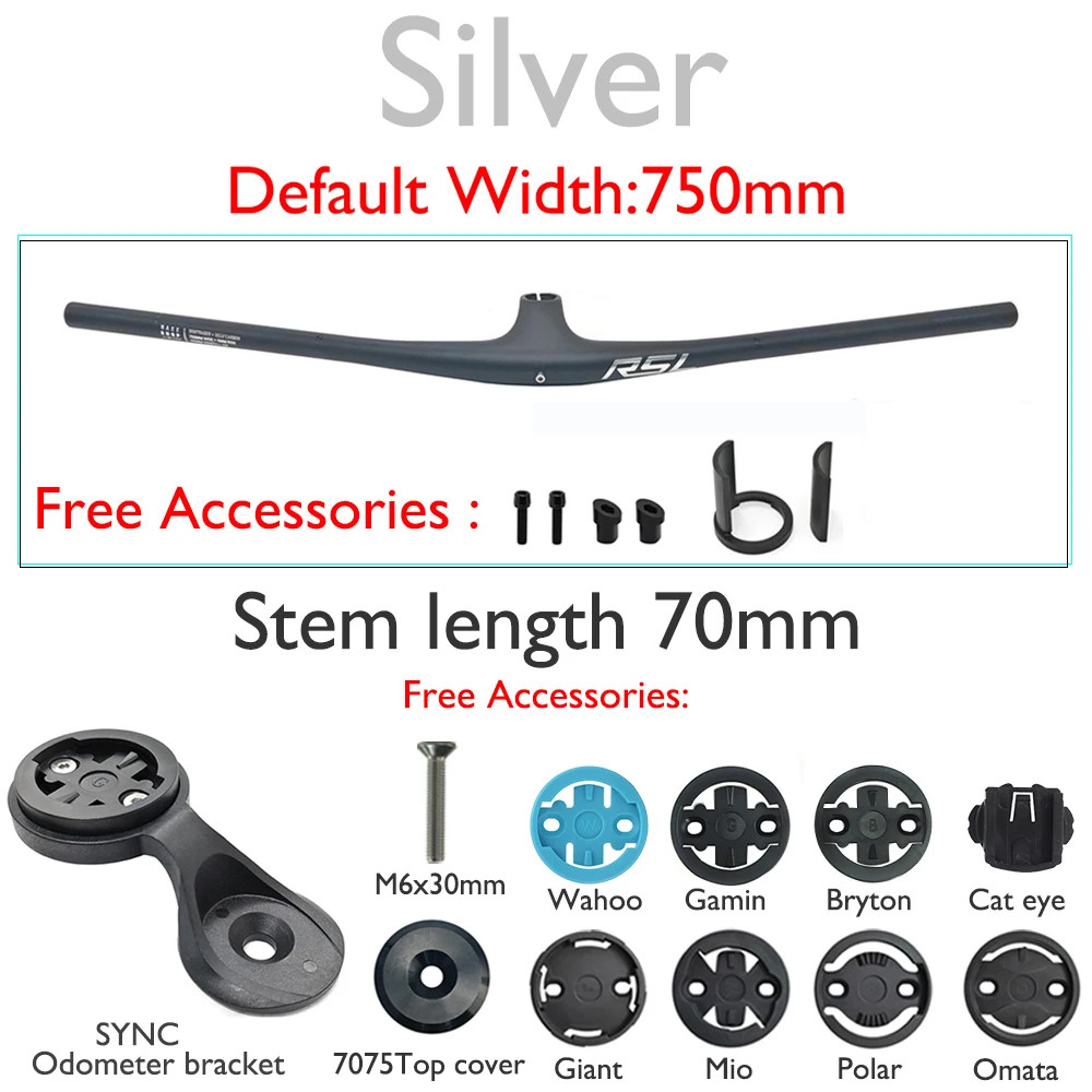 MTB Bicycle Integrated Carbon Handlebar for Cross-country/enduro Bike 28.6mm