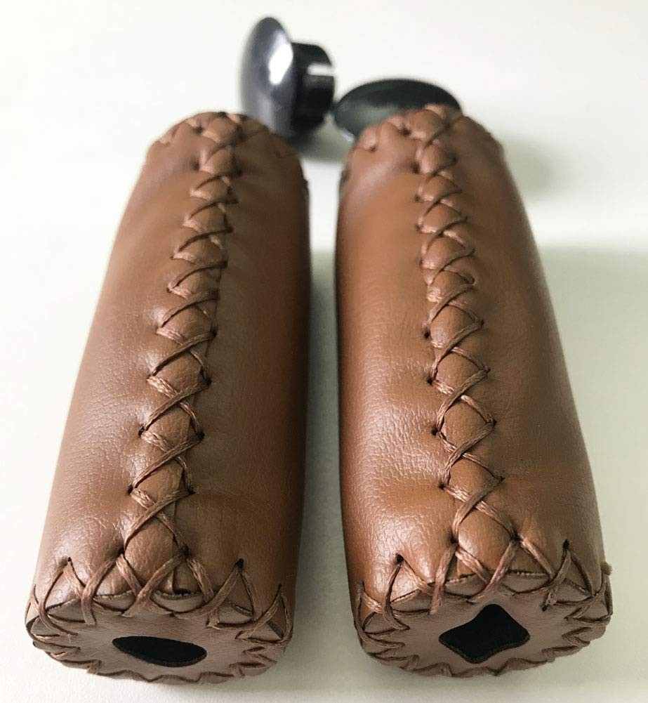 Leather Bicycle Handlebar Grips Bike Handle Covers for Cycling MTB Road Bike