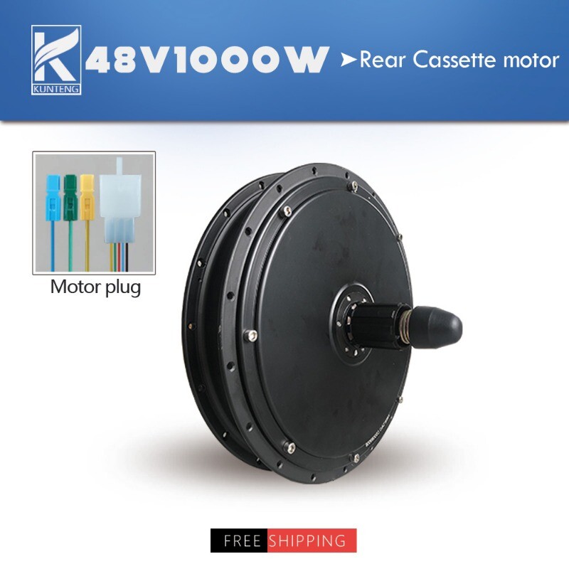 36V 48V 250W 350W 500W 1000W 1500W Electric Bike Rear Cassette Hub Motor Wheel