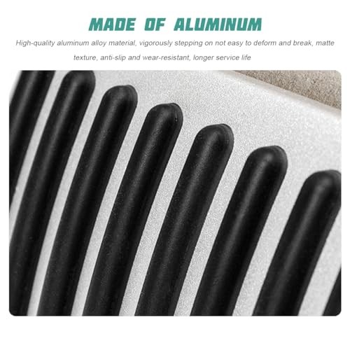 Car Foot Pedal Pads Set, 2PCS Aluminum Vehicle Accelerator Pedal Covers, Black