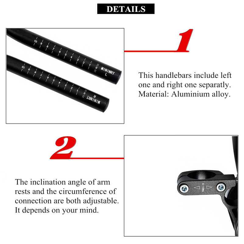 Bicycle Rest Handlebar Clip on Aero Bars Road Bike Extension Triathlon Aerobars