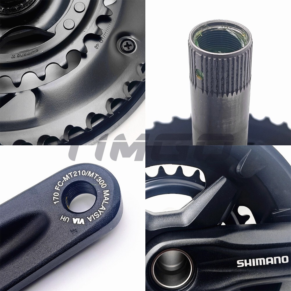 Shimano FC-MT210-2 MTB City Bike 2×9 Speed 46-30T Chainring HollowTech BB-MT501