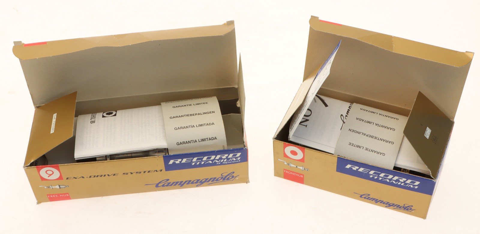 Campagnolo Record Titanium 32h Hubset 9 Speed 100mm 130mm NOS NEW NIB