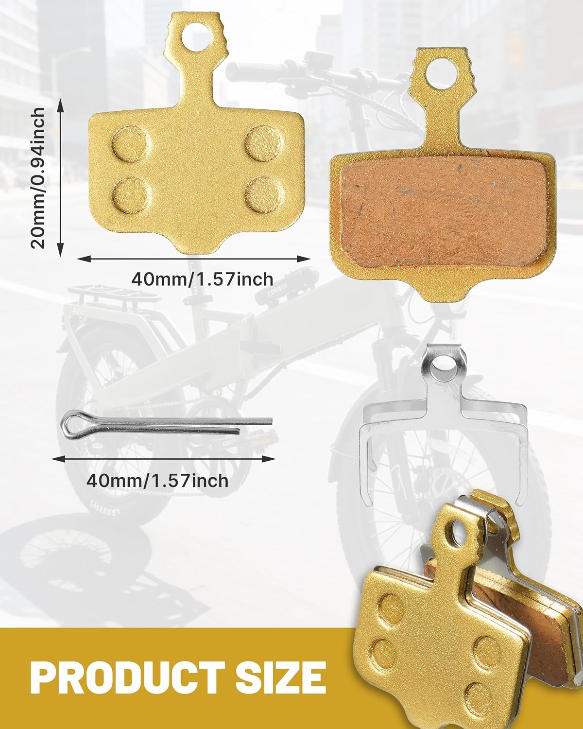 Lectric XP Trike E Bike Brake Pads for XP1&2/XP3&4/Xpeak/Xpress/Xpediti