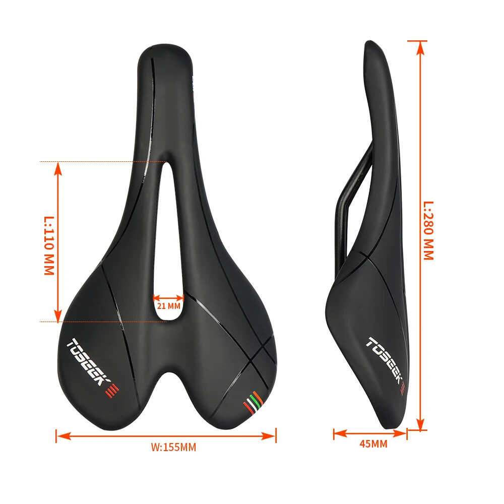 Plastic/Pvc Bicycle Saddle Breathable Leather Mtb Saddle Bicycle Accessories