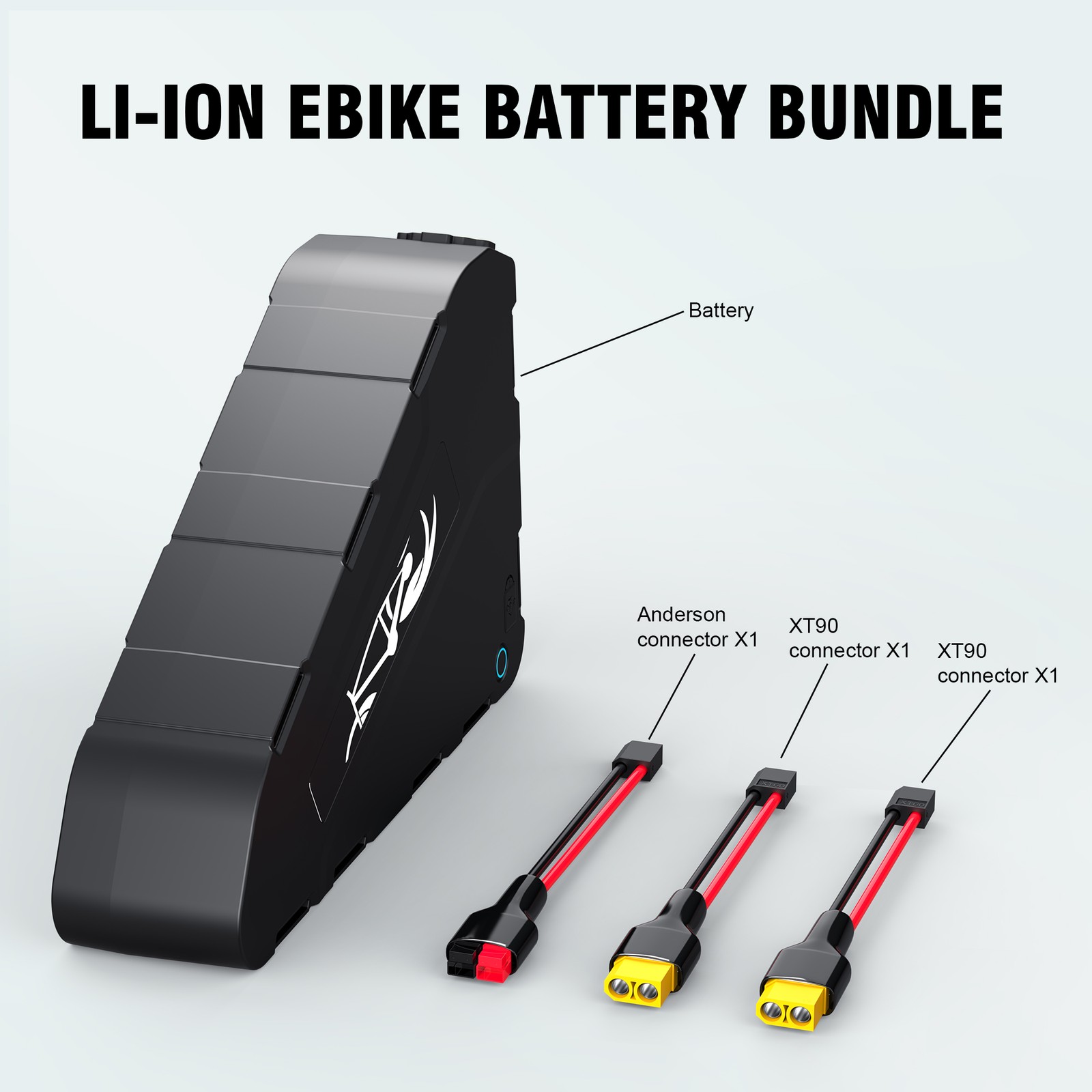 52V 30Ah Triangle Lithium Ebike Battery 80A Bms 100-4100W motor Samsung Cells