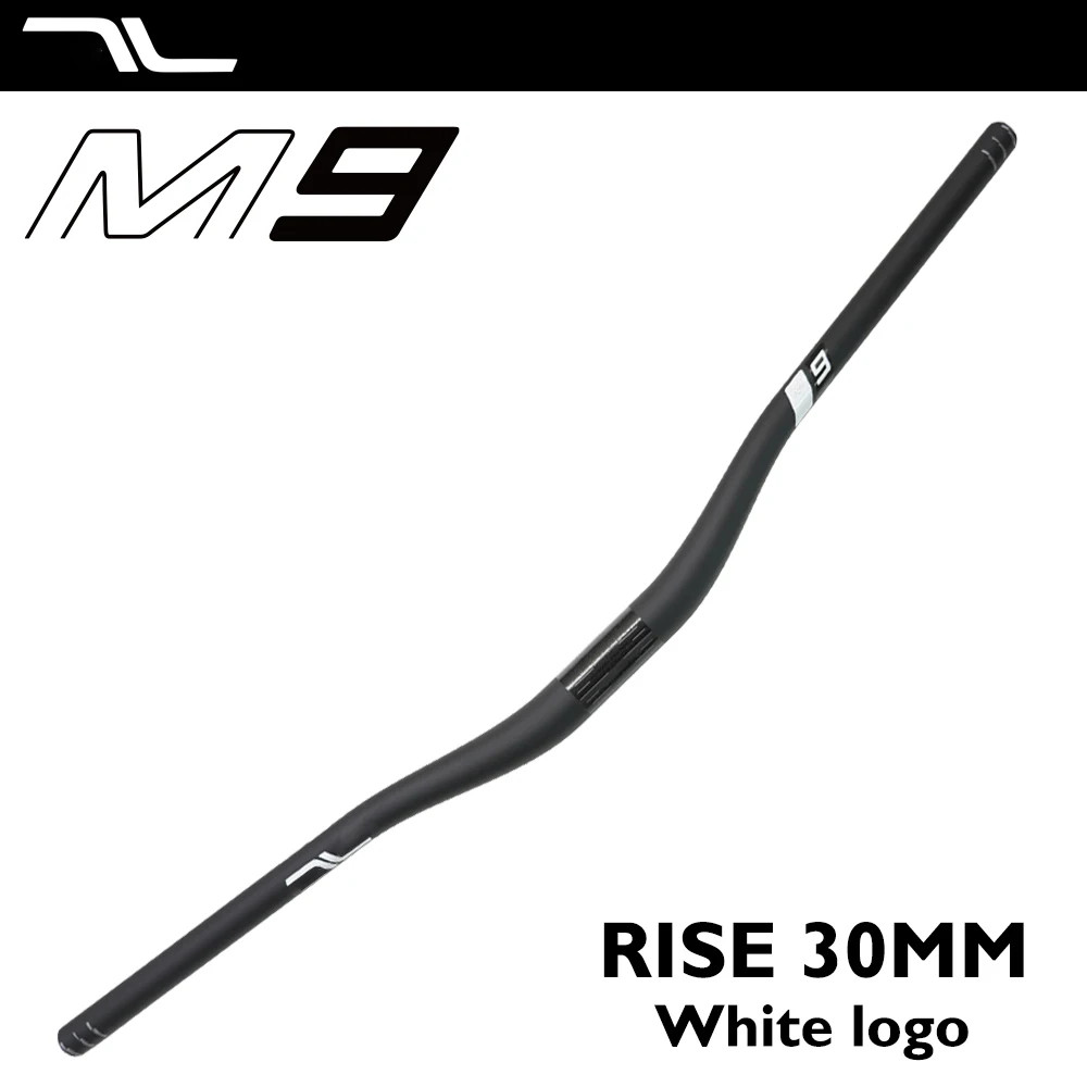 Carbon Mountain Bike Handlebar 31.8mm Clamp 780-800mm 30/50mm Rise 8 Sweep