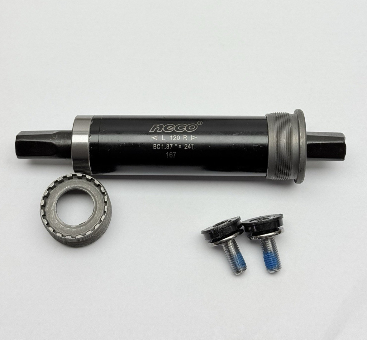 Neco, Tracer Steel Bottom Bracket For 120mm Width Axle And 167mm Length