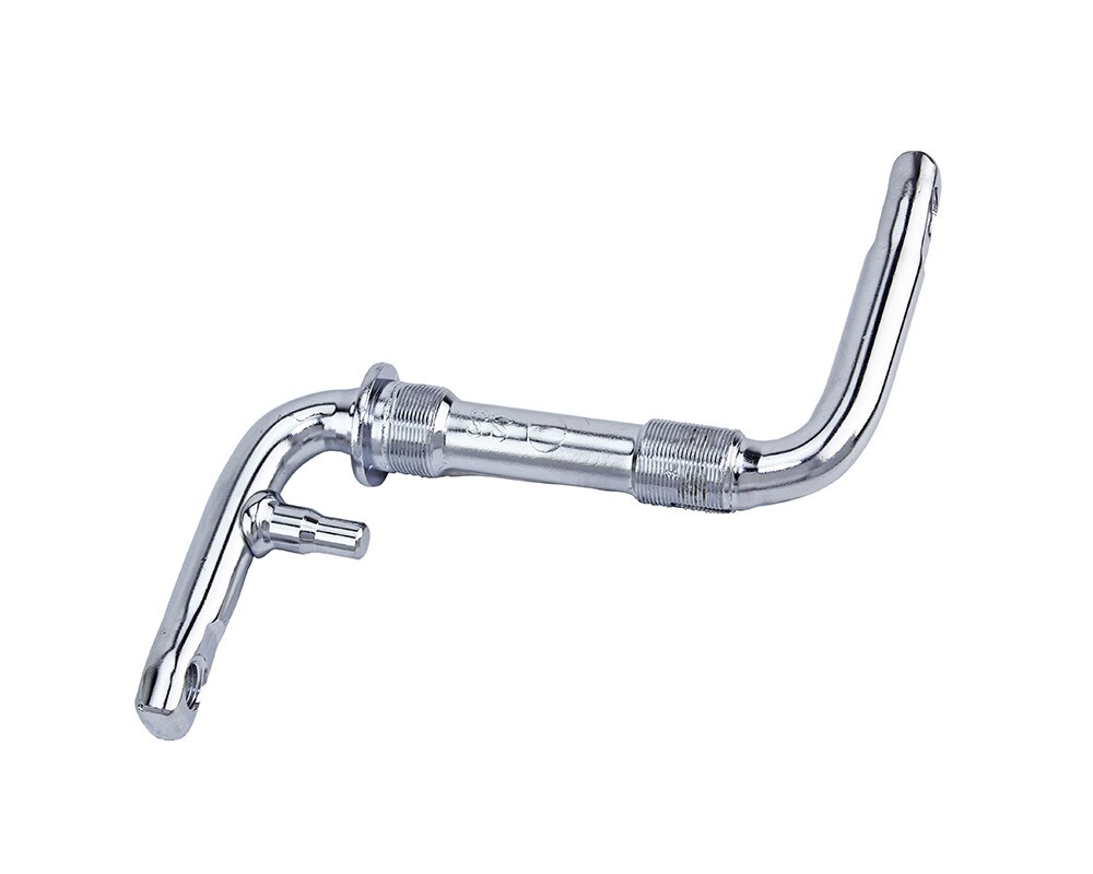 76MM LONG BICYCLE ONE-PIECE F&R ORIGINAL LOWRIDER STEEL CRANK 3″ LONG CHROME