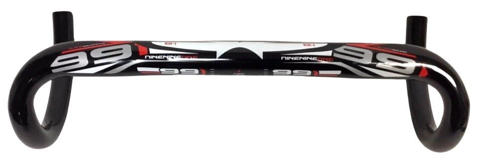 991 Droid Aero Road Handlebar 42cm 31.8mm AL7071 Flat Top Drop Bar Black