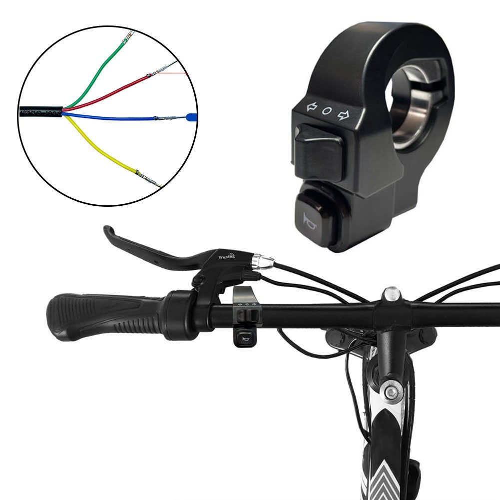 Turn Signal Switch Replacement E-Bike Electric Bicycle Scooter 2In1 4Pins