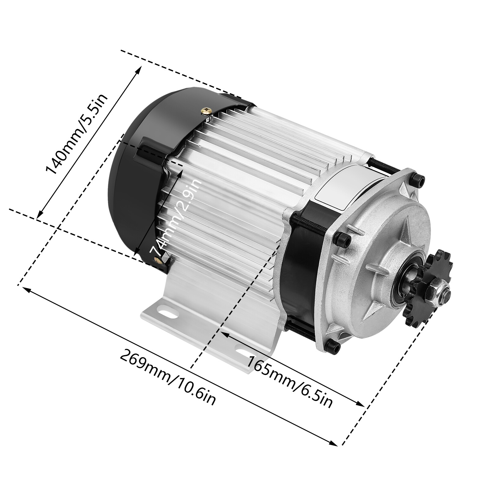 750W Conversion Kit Brushless Motor Controller 48V For Tricycle / 3-Wheeled Bike