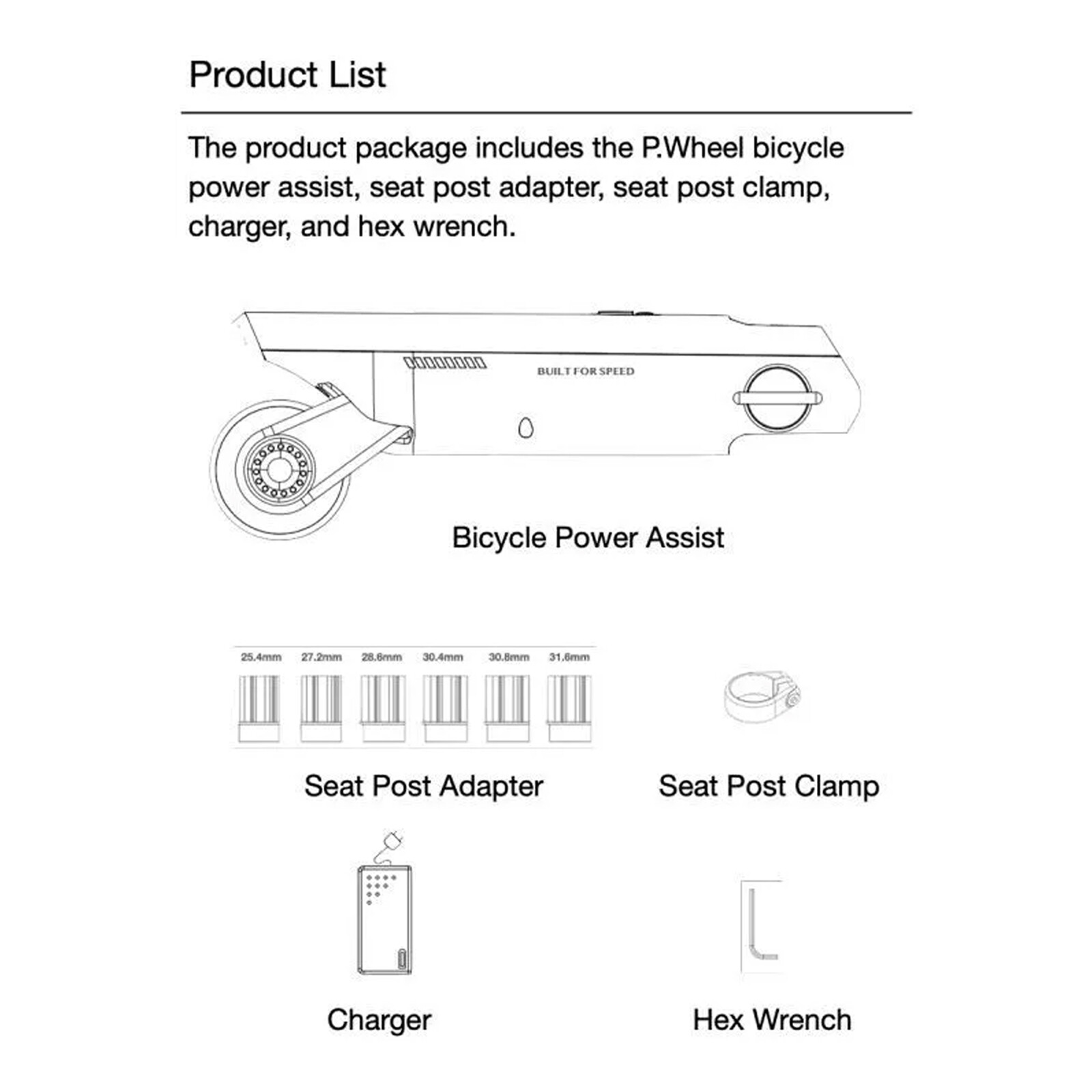 Bicycle Booster Electric Booster Power Wheel Kit Mountain Bike Modification 200W