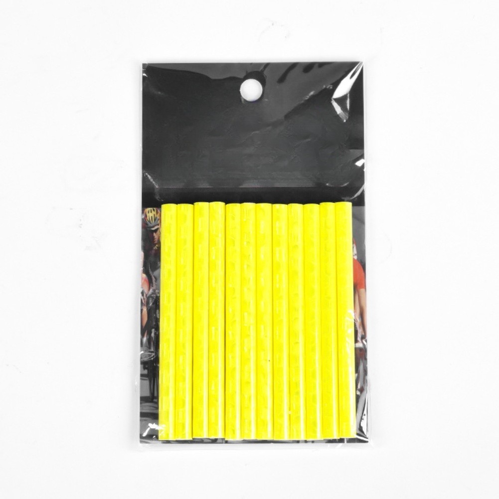 Night Riding Bike Spoke Reflectors 8cm ABS Strips 12 Pack Color Assorted