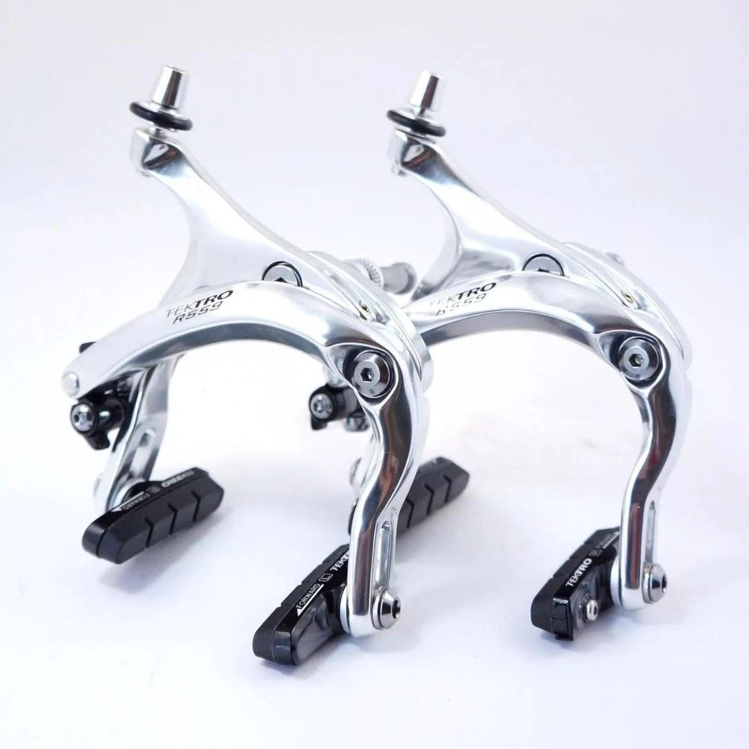 Tektro R559 Long Reach Caliper Brake 55-73mm RECESSED Nut F+R – Silver / Black
