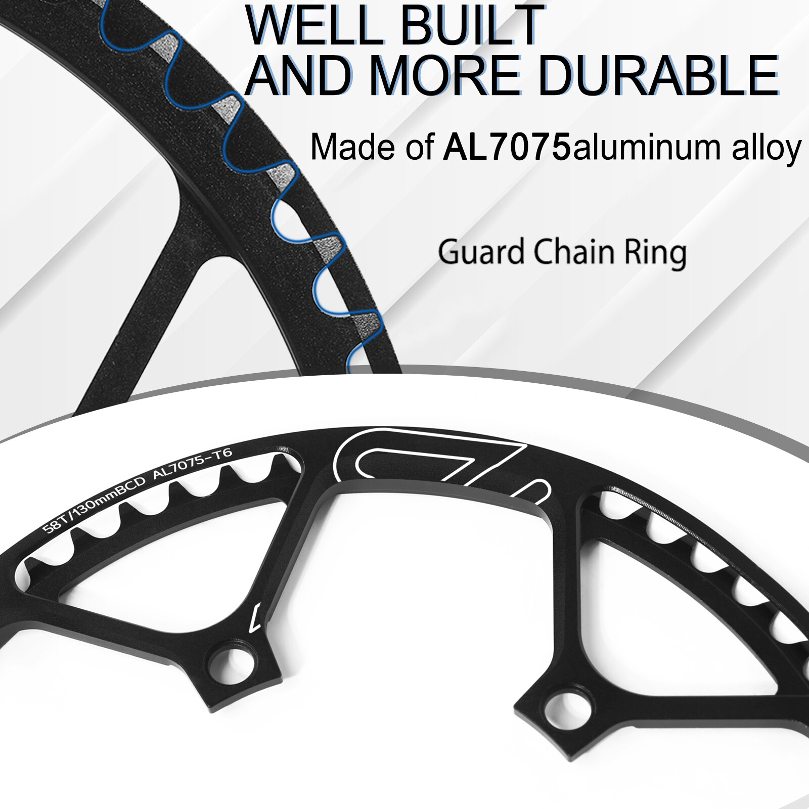 Litepro 170mm Crank 130BCD 45-58T Chainring Road Folding Bike Crankset Sprocket