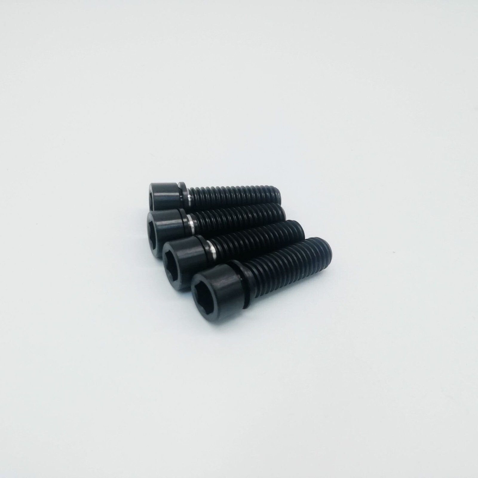 4Pcs/lot M8x25mm Titanium Ti Fit For BMX Stem Bolts Allen Hex Head Screw Washer
