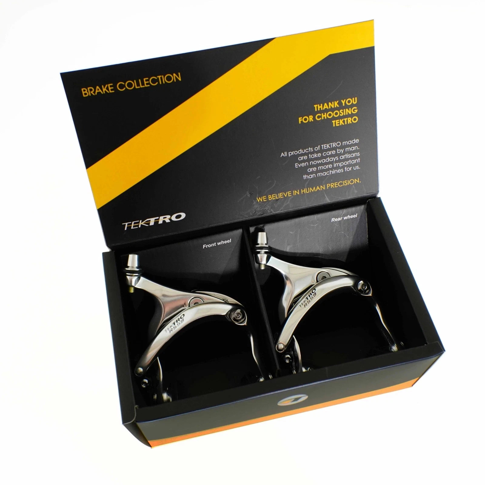 Tektro R559 Long Reach Bike Caliper Brake 55-73mm Nutted F+R – Silver or Black