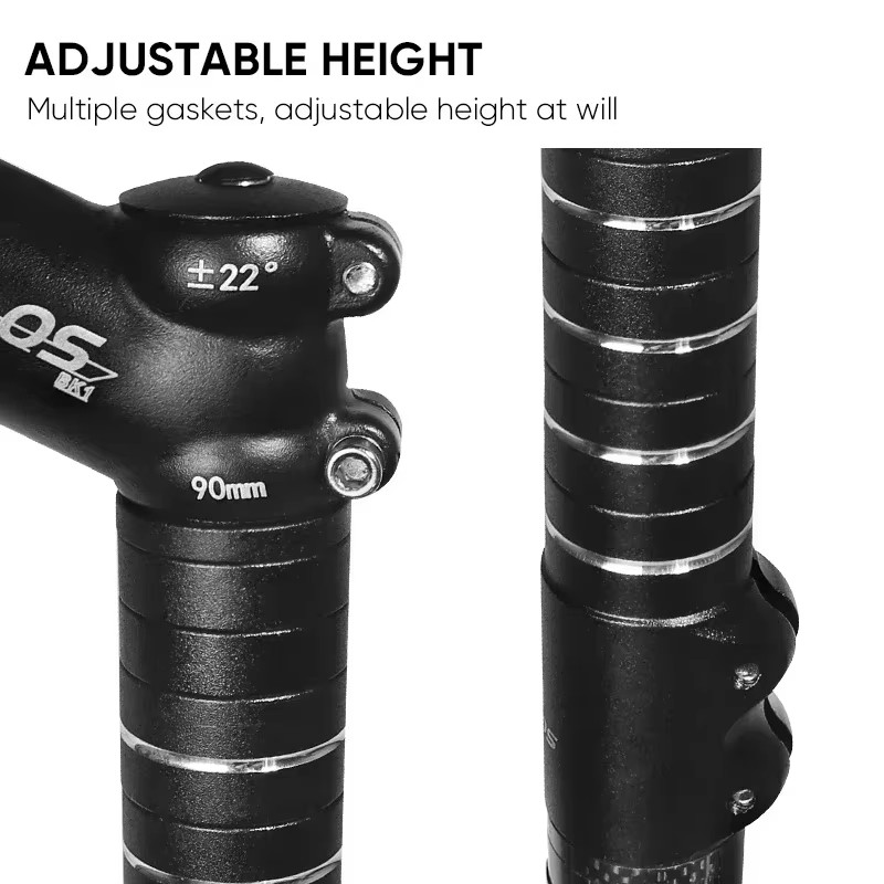 Bicycle Stem Height Extender 100/120/135/180/210MM Aluminum Alloy Handlebar Rise