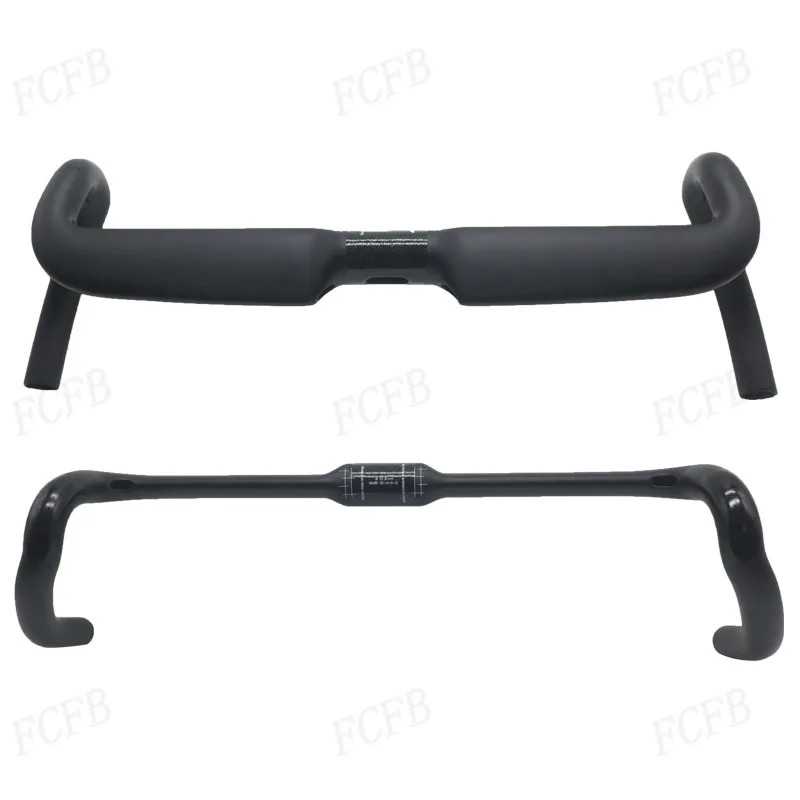 Carbon Fibre Gravel Road Bike Drop Bar 31.8mm Clamp Full Internal Cable