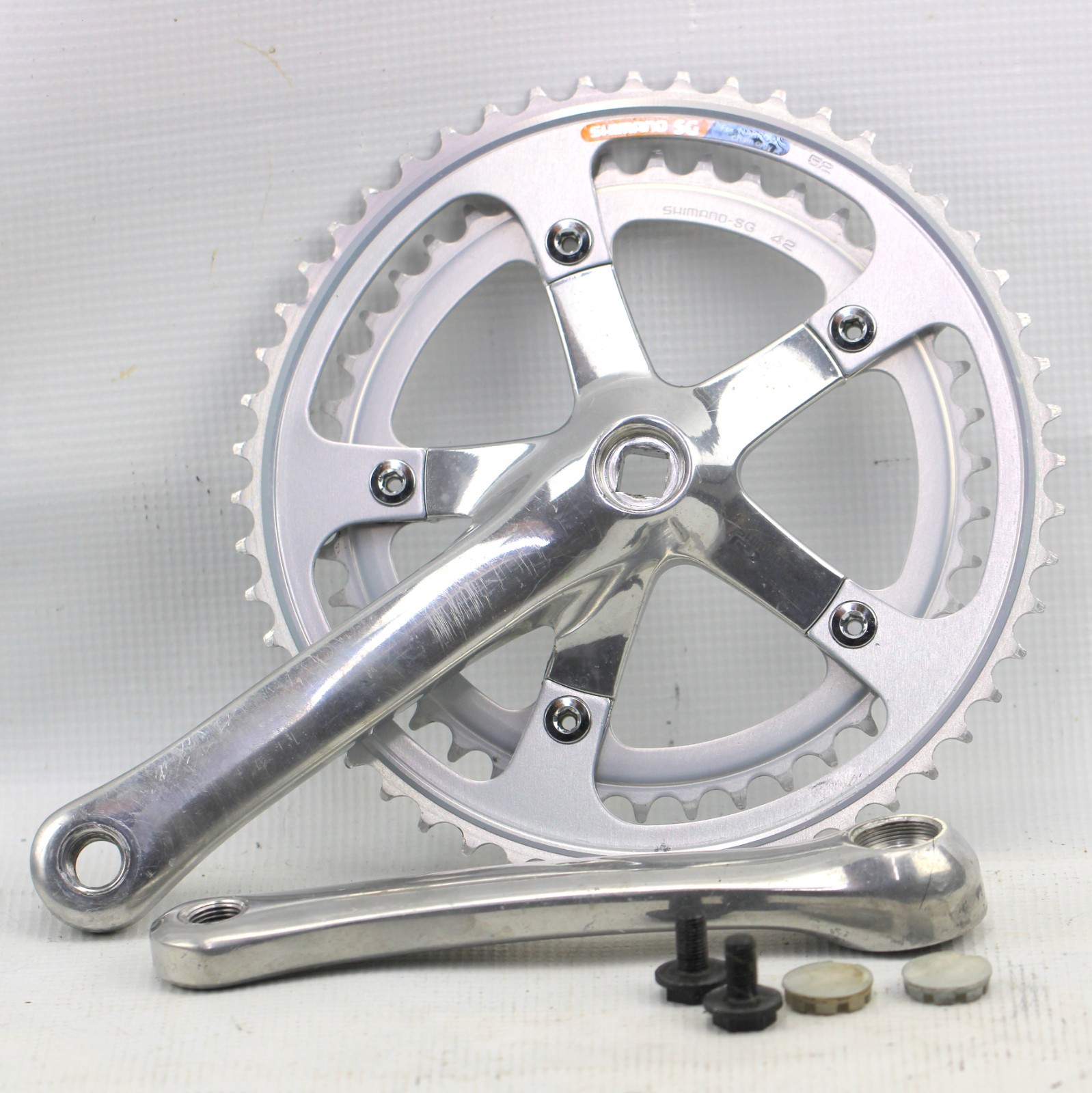 SHIMANO RX100 CRANKSET Road Bike 170mm 42-52t 740g FC-A550 Square Taper