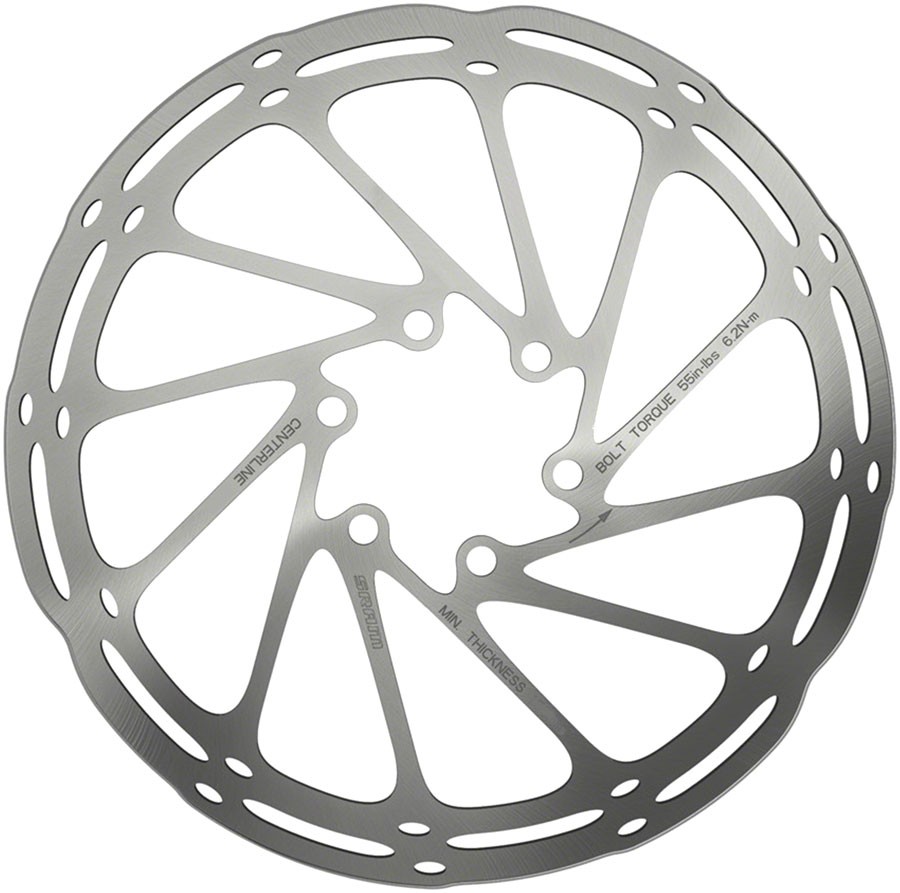 SRAM CenterLine Disc Brake Rotor – 200mm, 6-Bolt, 2.0mm