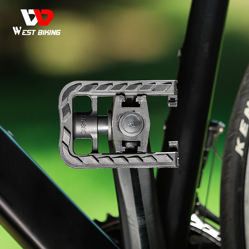 WEST BIKING Foldable Bicycle Pedals Nylon MTB Cycling Bike Folding Pedals 9/16in