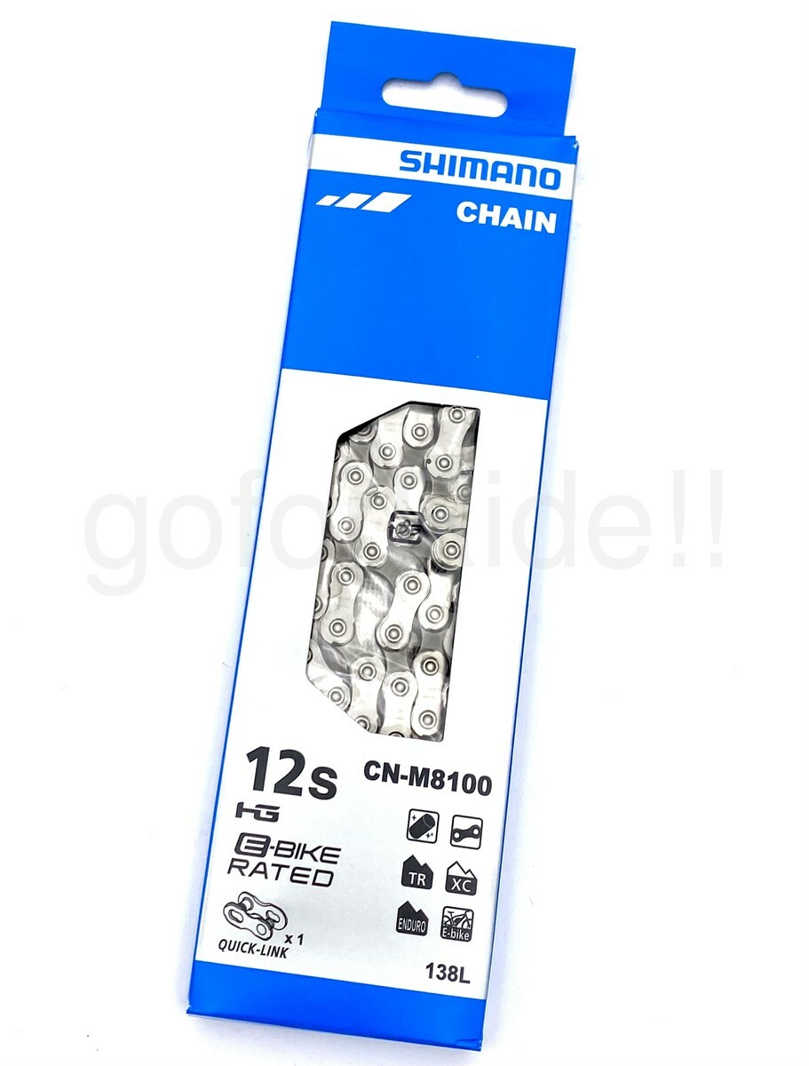 New Shimano Deore XT CN-M8100 12 Speed 138 Links MTB Chain SIL-TEC W/ Quick link
