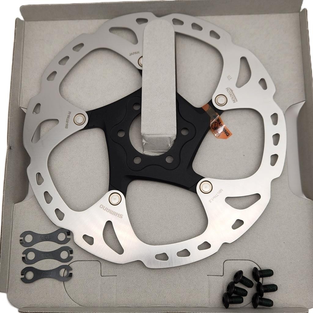 Shimano Deore XT SM-RT86-M 180mm 6-Bolt Bicycle Disc Brake Rotor Silver/Black