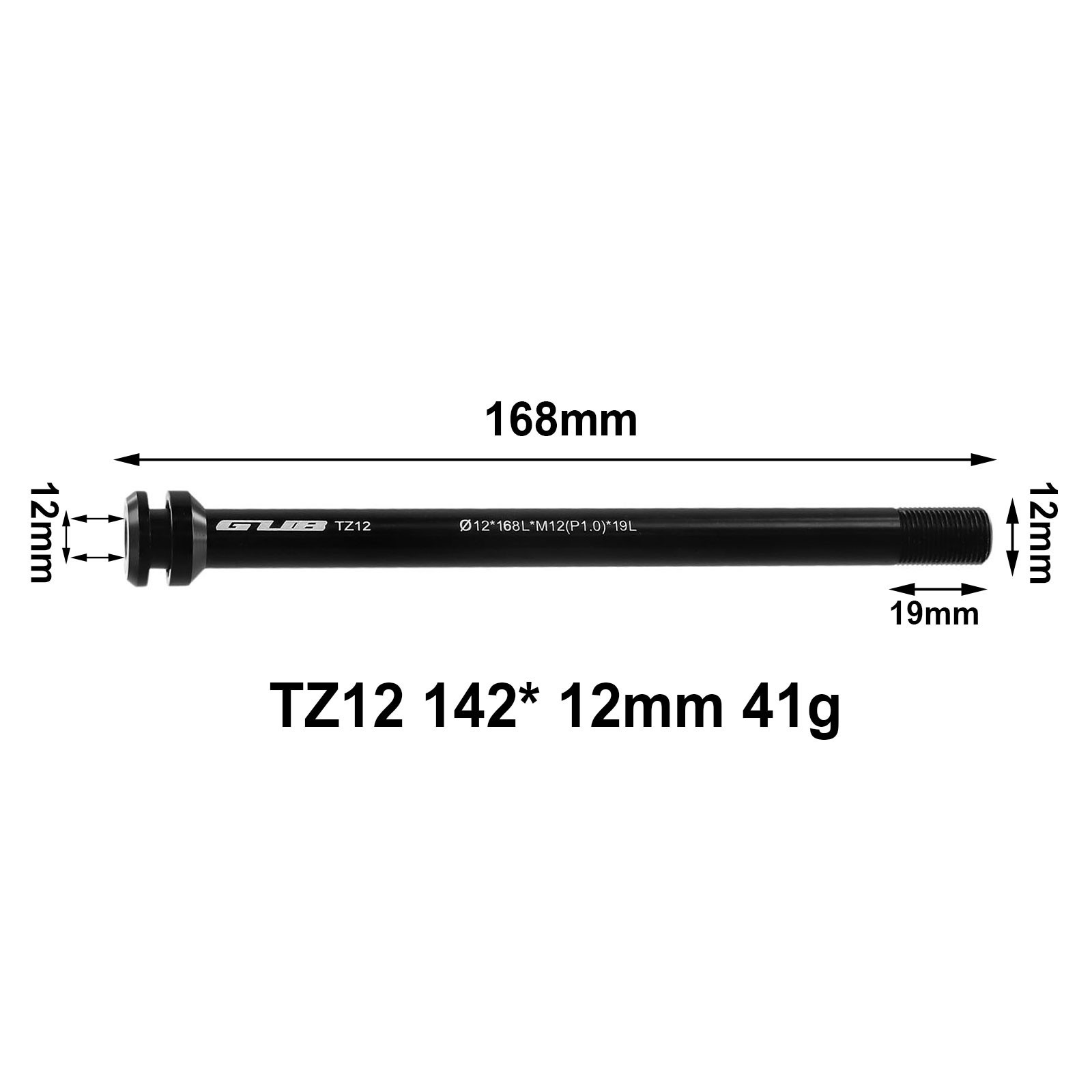 12mm X 162/165/168/171/174/175/181L Thru Axle Skewer Axle Bike MTB Useful Duable