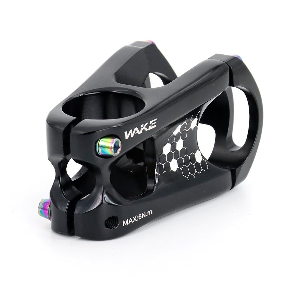 Bike Stem 31.8 50mm Bike Riser For 1 1/8 Inch Steerer Repair Black Component