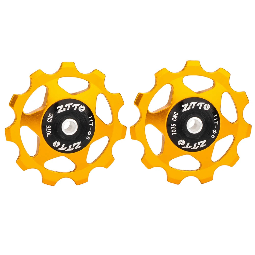 MTB Bicycle Rear Derailleur Jockey Wheel 11T 13T Steel Bearing Pulley AL7075 CNC