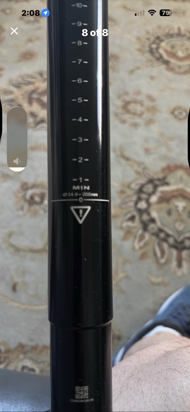 TranzX J23C5 Adjustable Dropper Seatpost 34.9mm x 200mm Aluminum Black