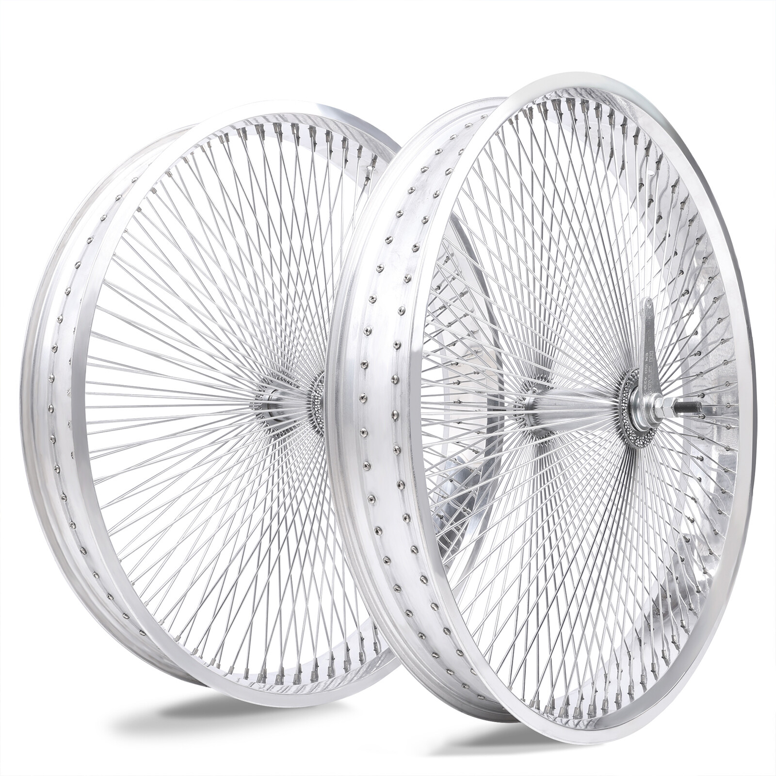26*3.0 26*4.0 Polish Fat Bike Wheelset 140 Spoke Coaster/ Disc Brake 1/7 speed