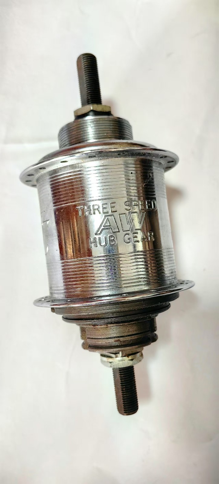 SA Sturmey-archer AW 1996 3 Speed Hub 36 Holes OLD 116mm Total length 163mm HUB
