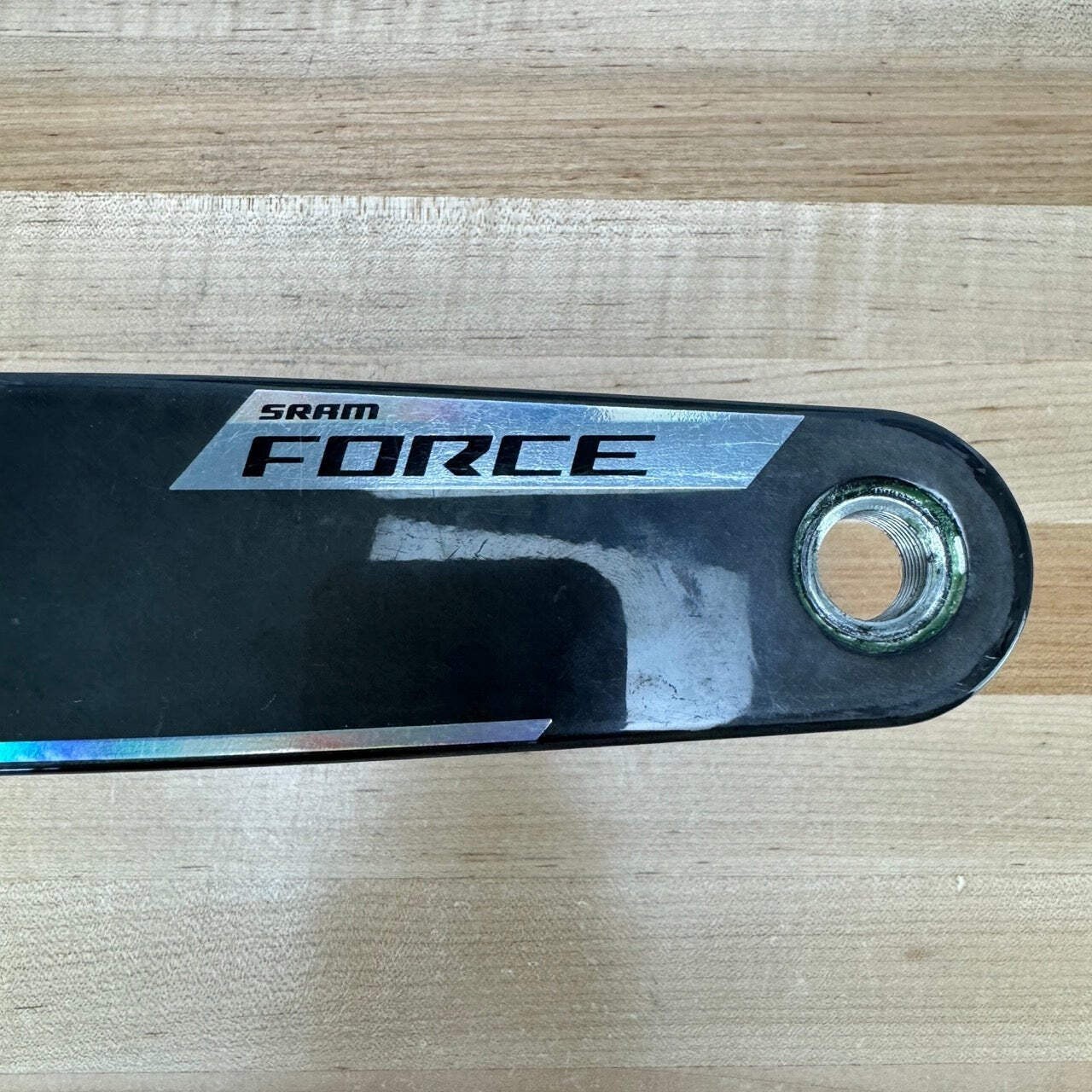 Light Use! SRAM Force AXS XPLR E1 165mm Carbon Dub Wide 8-Bolt Crank Arms 411g