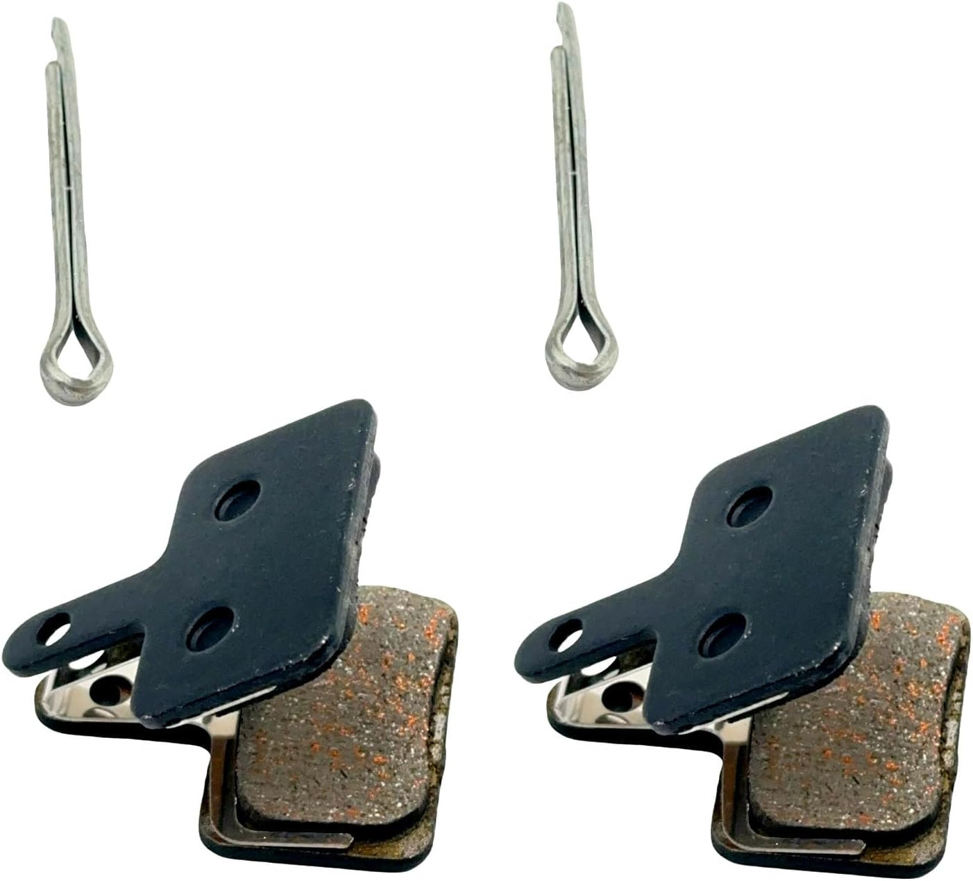 8 Pairs Bike Brake Pads Resin Semi-Metal Bicycle Disc Brake Pads Compatible with