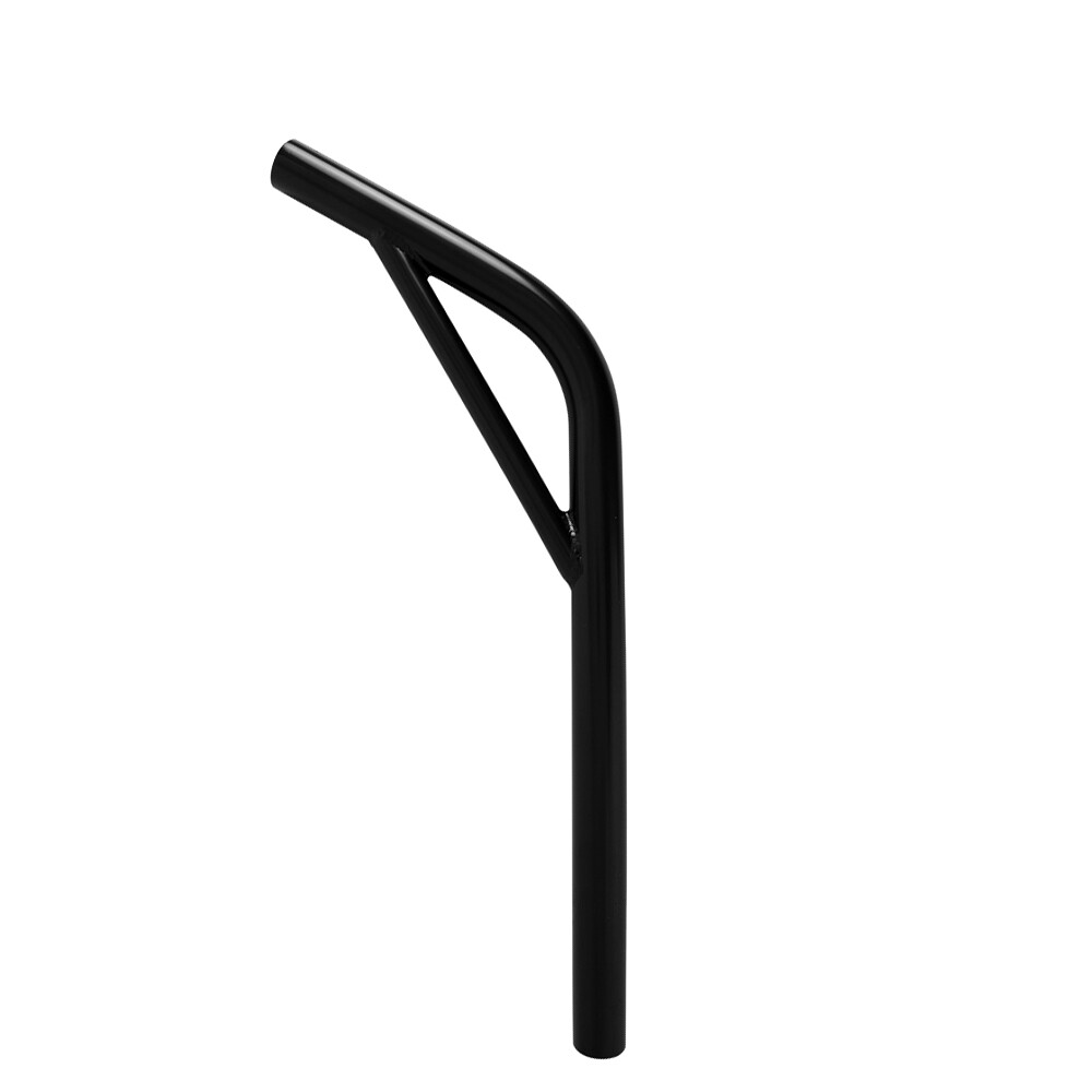 PRO+ 22.2MM 7/8 SEATPOST OLDSCHOOL BMX LAYBACK W/SUPPORT CRUISER BIKE BLACK