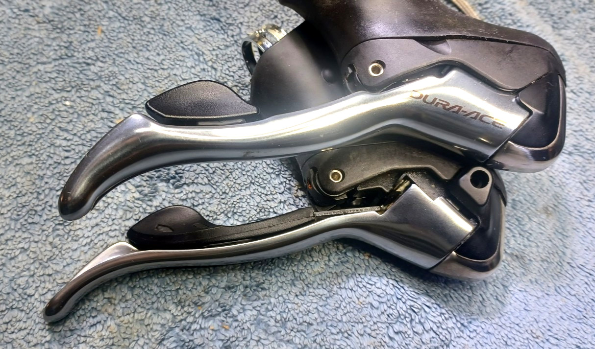 Near Festive, Shimano DURA-ACE, STI Brake Lever/Shifter Set, ST-7801, 2×10-Speed