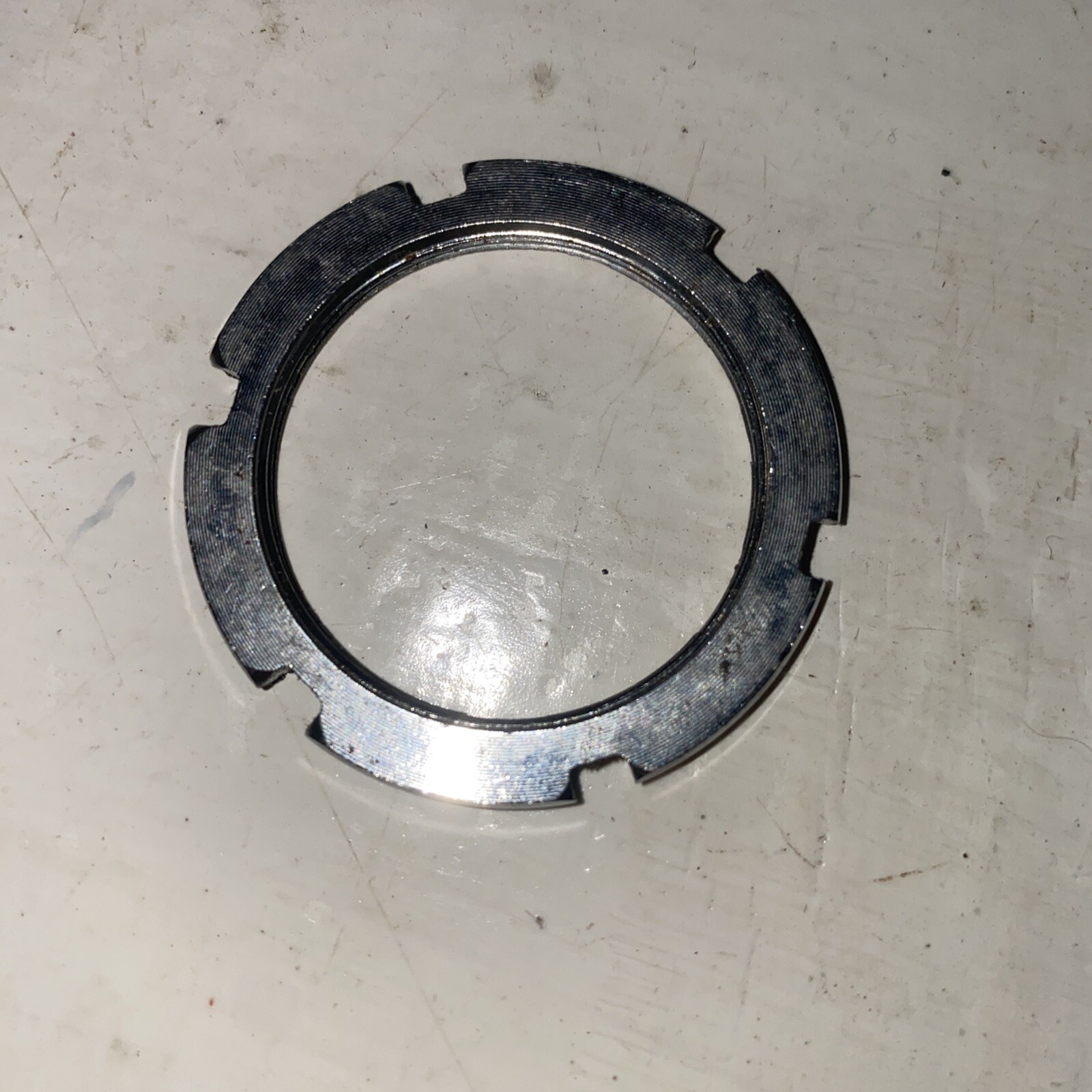 FIXED GEAR LOCKRING Six 6 Notch TRACK Silver Lock Ring 32mm