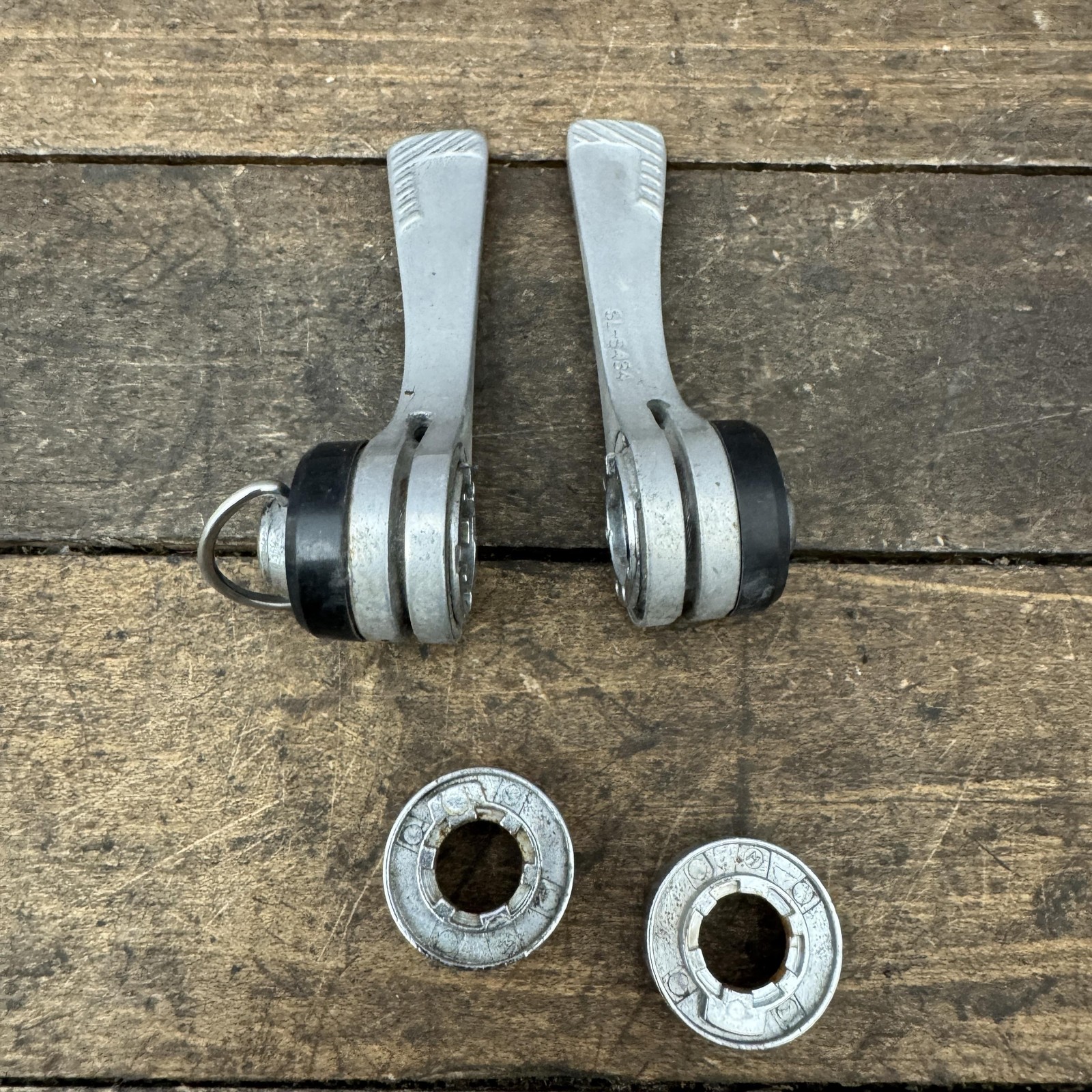 Shimano SL-S434 Light Action Down Tube Shifters 6 Speed SIS Braze Set 6s VIntage