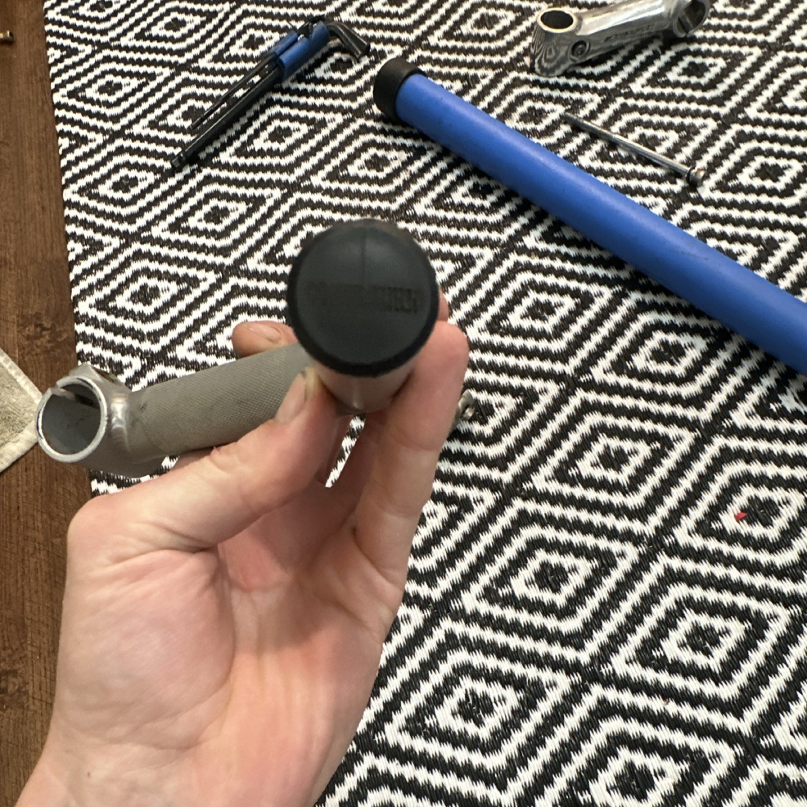 Control Tech Stix Aluminum Bar Ends Silver/Black