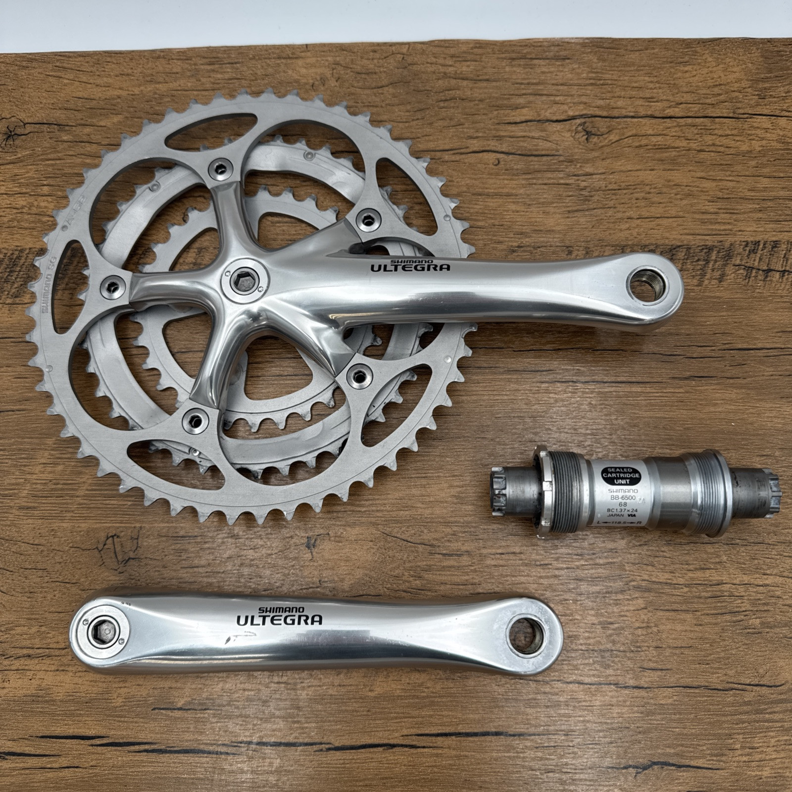 Shimano Ultegra FC-6503 Triple Ring 175mm Crankset W/ 52/42/30T Chainrings