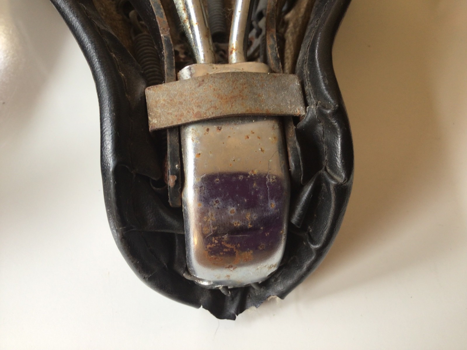 VINTAGE BROOKS BIKE/MOTORCYCLE SEAT – MADE IN ENGLAND