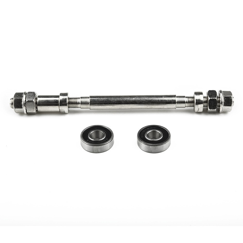Bearing Bicycle Wheel Hub Axle Front Rear Solid Shaft Lever Bike Repai Part Tool