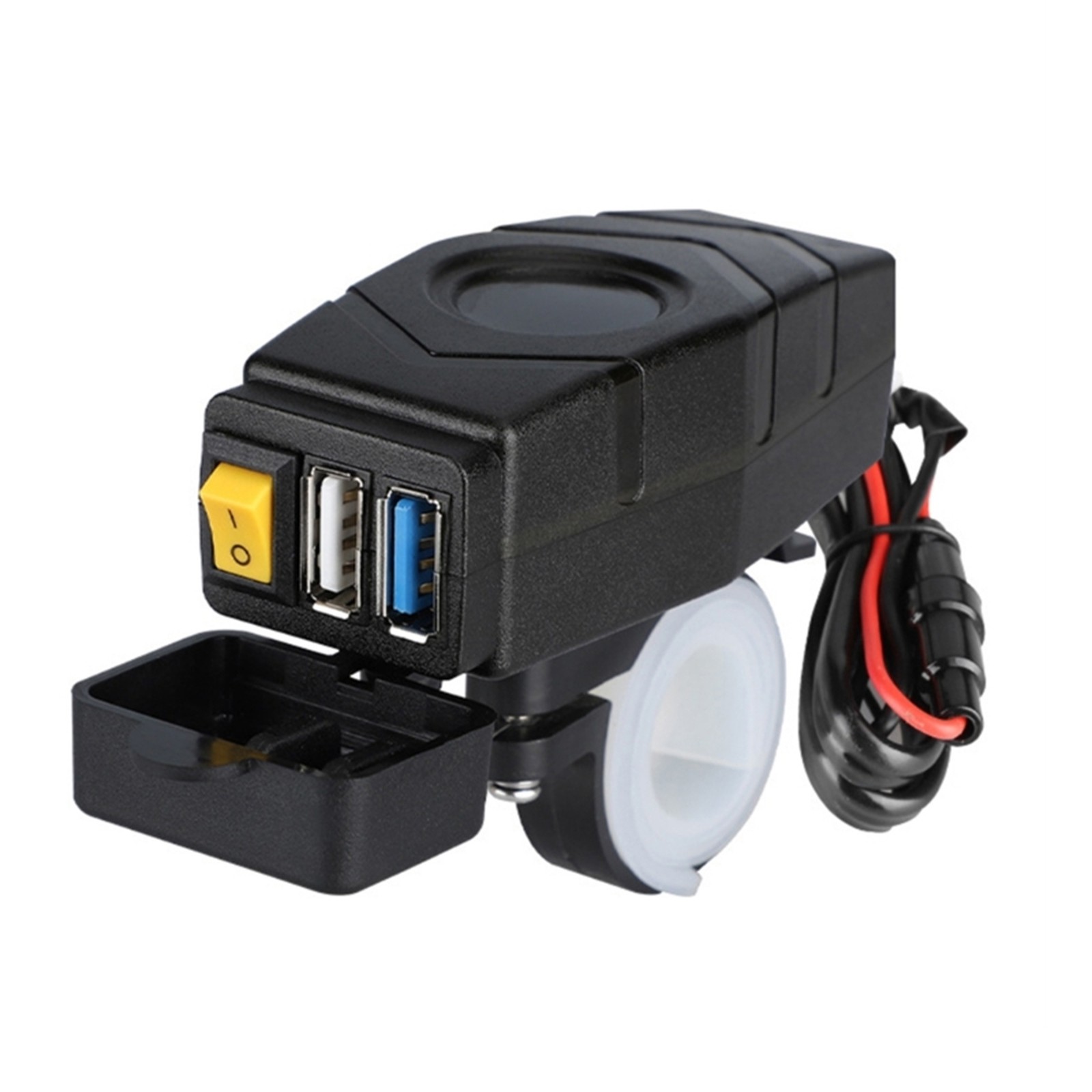 Handlebar Red Light USB Charger Quick Charger 24V 36V 48V 60V For Mobile Phones’