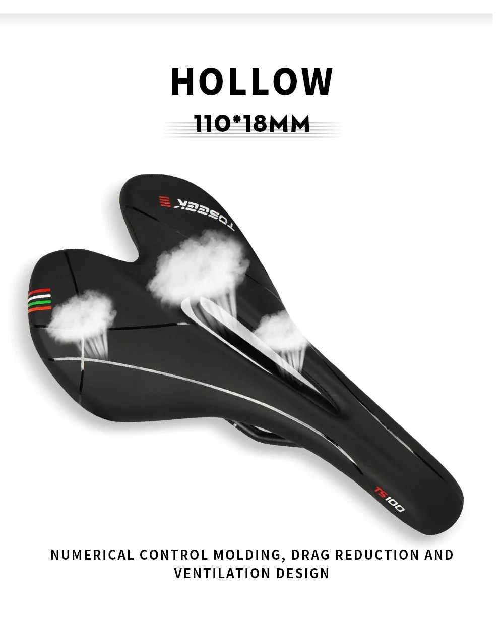 Plastic/Pvc Bicycle Saddle Breathable Leather Mtb Saddle Bicycle Accessories