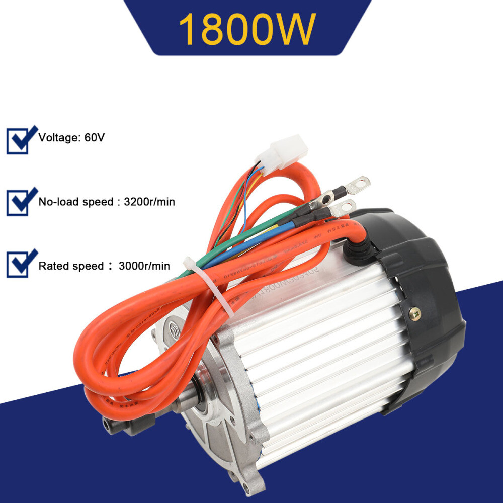 1800W Electric tricycle 60V 3200RPM high speed brushless motor